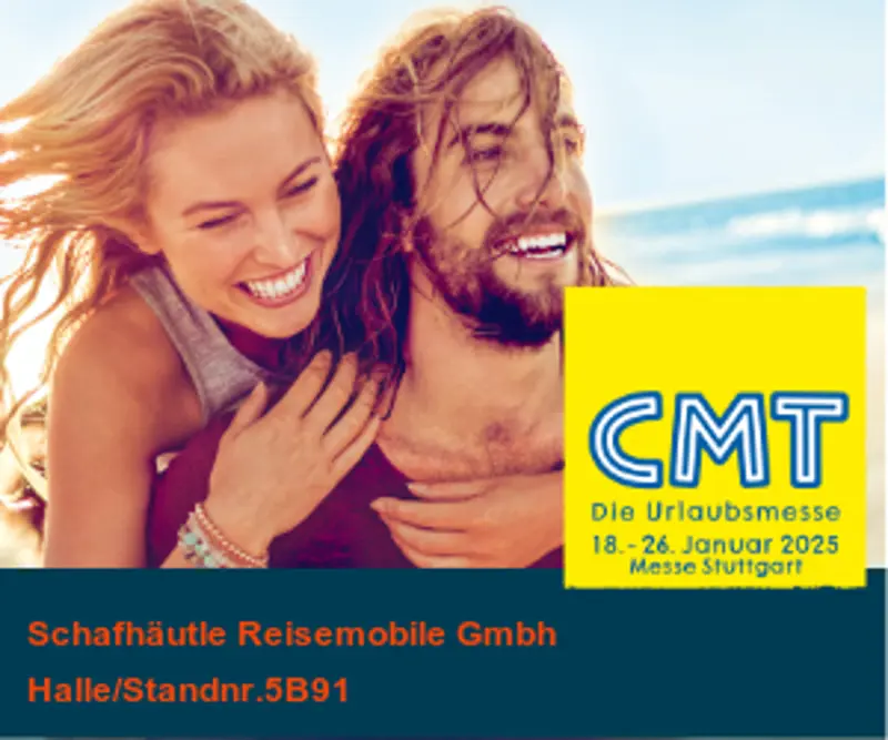 Besuchen Sie uns bei der CMT Stuttgart in Halle 5 Stand B91